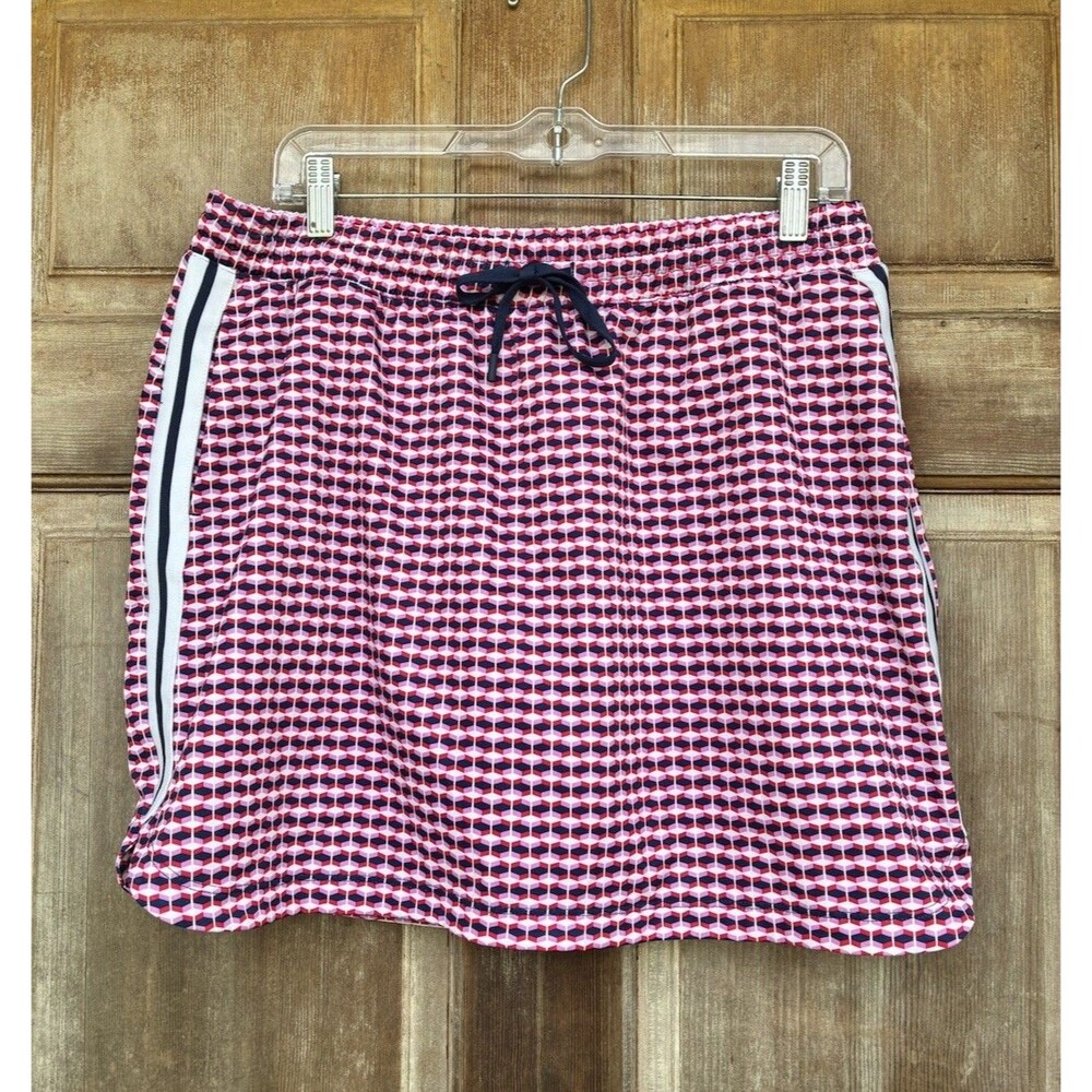 Lady Hagen | Red White Blue Off To The Rates Geo Active Gold Skort Large